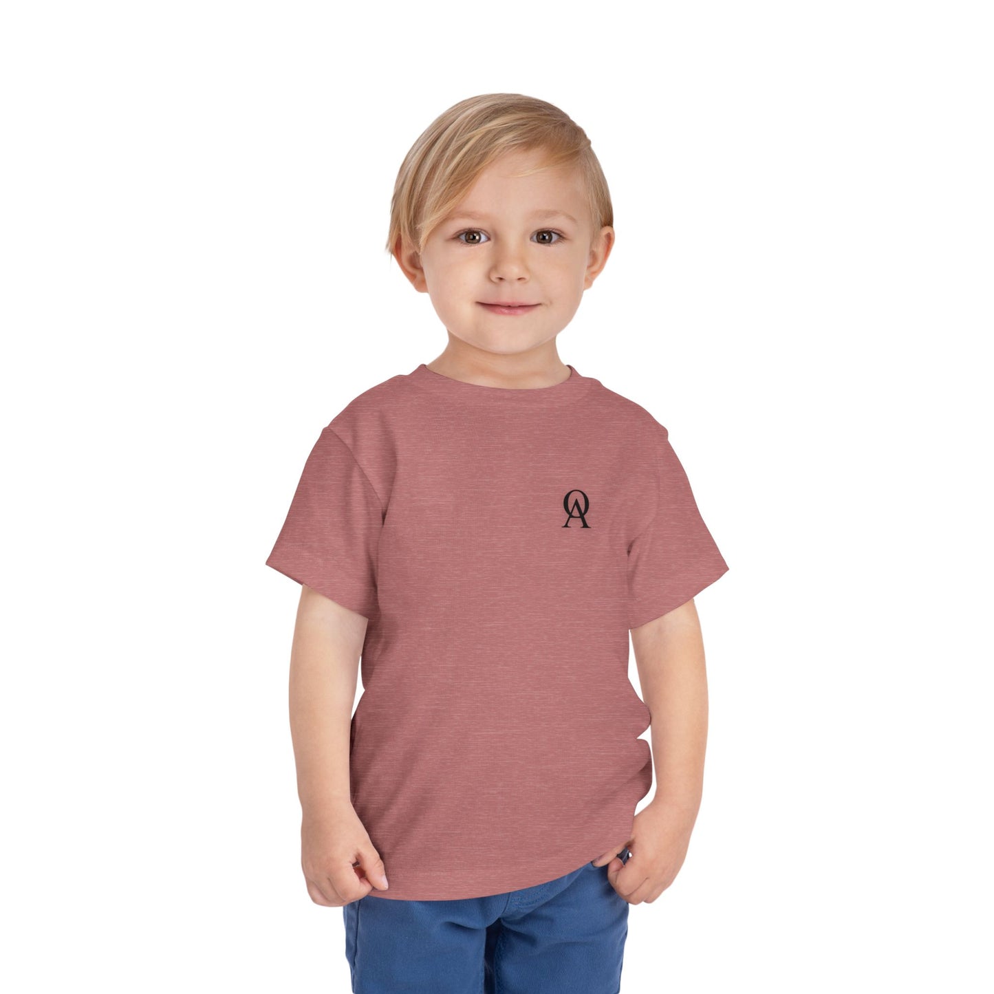 Cute "Bear with Backpack" Toddler Short Sleeve T-Shirt