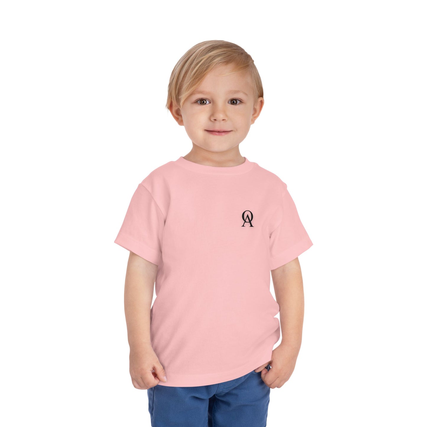 Cute "Bear with Backpack" Toddler Short Sleeve T-Shirt