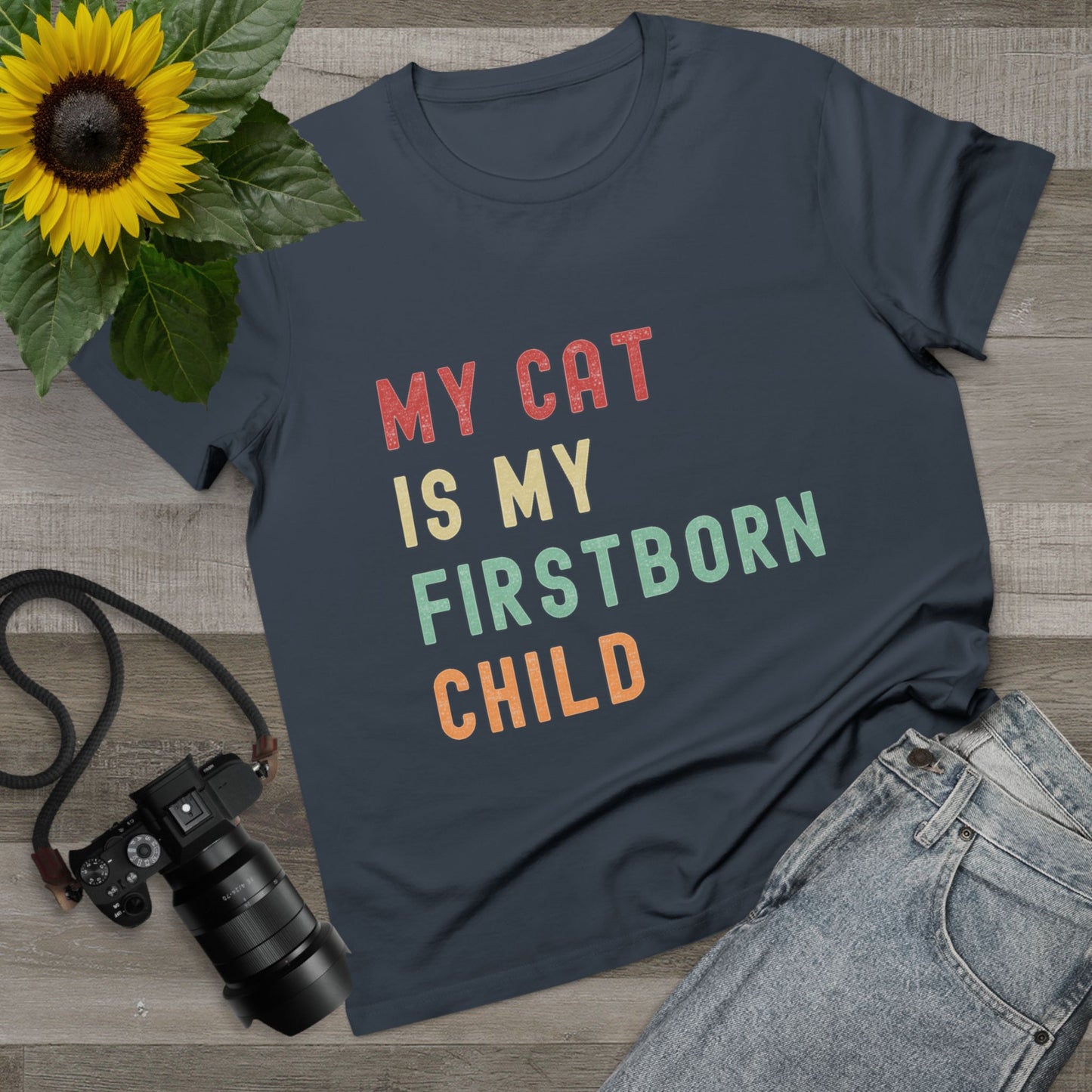 Women's "My Cat is My Firstborn Child" T-Shirt