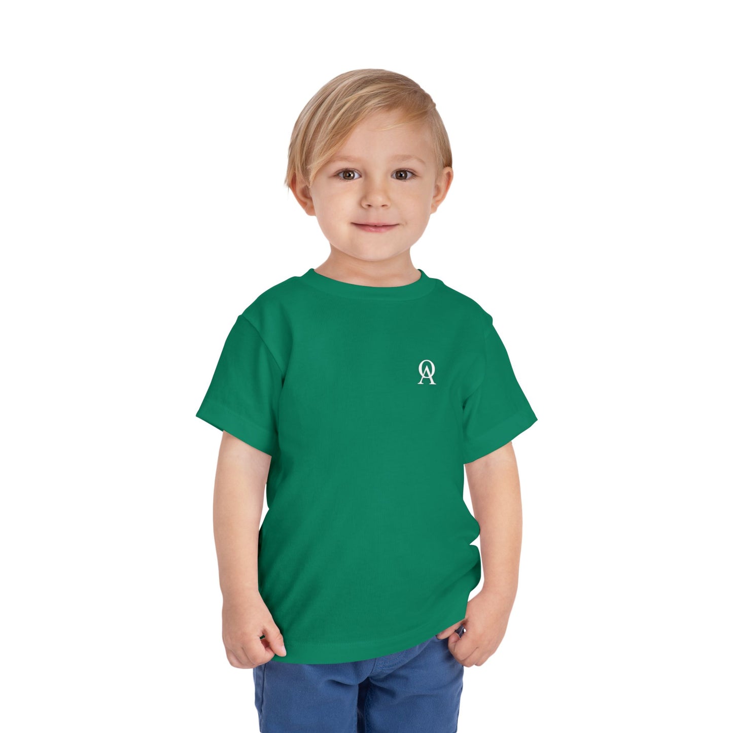 Cute "Bear with Backpack" Toddler Short Sleeve T-Shirt