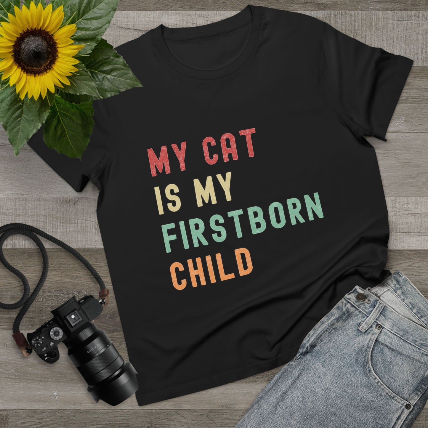 Women's "My Cat is My Firstborn Child" T-Shirt